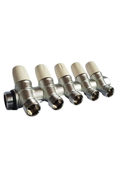 TIEMME Distribuitor de alamă cu 5 căi, filetat 3/4" (Tiemme)