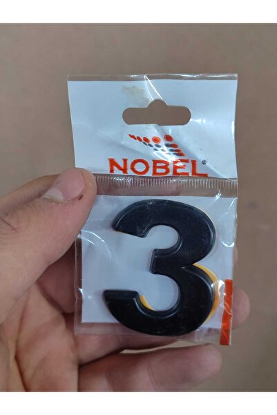 KAYRA LEATHER CRAFT Adhesive Door Number Door Number Black Small Size 50 mm 5...