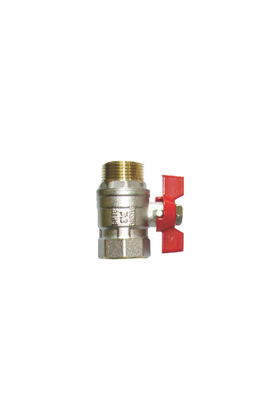 regata Robinet cu bilă pentru apă, mâner fluture, filet interior-exterior 1",...
