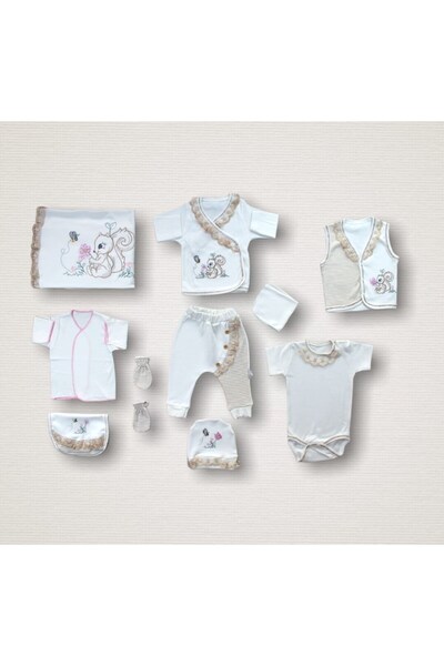 sylar طقم بدلة للجسم مكون من 10 قطع مطرزة على شكل سنجاب صغير مصنوع من القطن ب...