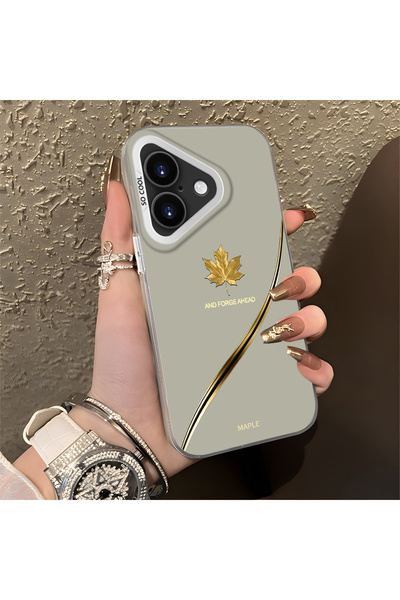 Hontinga iPhone 17 Compatible Silicone Edge Hard Back Anti-Fall Phone Case Ap...