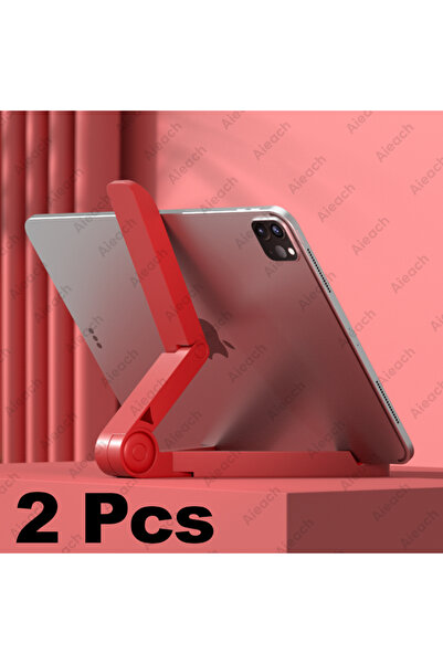 Choice8 حاملان مكتبيان أحمران للأجهزة اللوحية من 4.7 إلى 12.9 بوصة، حامل قابل...