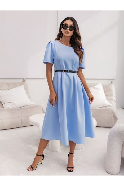 MAXORA SHOP Office dress with included eco- Leather buckle