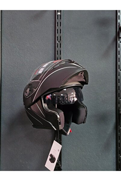 JK20 Jk-902 H8 Grey Çene Açılır Güneş Vizörlü Kask