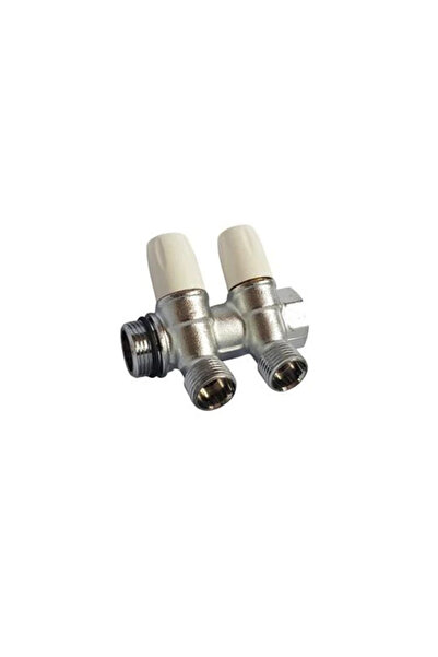 TIEMME Distribuitor de alamă cu 2 căi, 3/4" femelă-mascul, cu valve