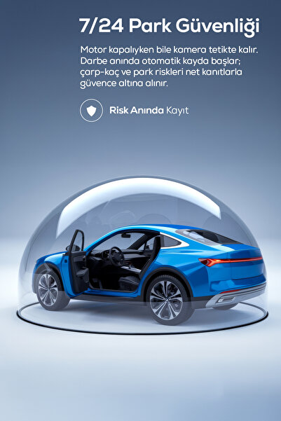 Xenon Smart Araç Kamerası Park Modu Kiti Akü Voltaj Koruma, 12V/24V, Vesta, Titan & Satürn Uyumlu 3.5m (X8810)