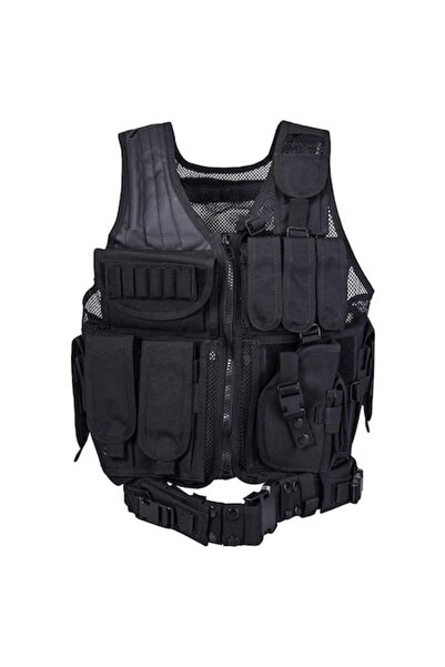LUXXO Black Tactical Vest