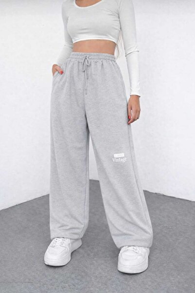 Le Vion Women's Wide-Leg Sweatpants Comfortable Fit Baggy Oversized Street