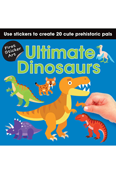Sourcebooks Wonderland Prima ilustrație cu stickere: Prieteni cu dinozauri: F...