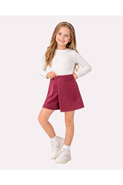 My Lusa baby wear Devojčice Rebrasto bluza dugih rukava i Suknja-šorts dvodel...