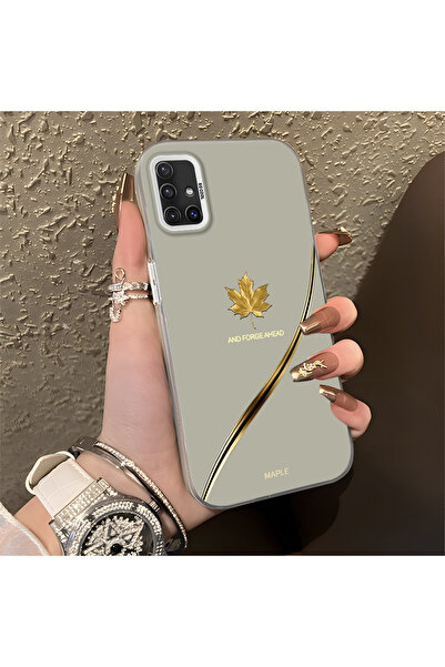 Hontinga Samsung Galaxy A51 Uyumlu Silikon Kenar Sert Arka Anti Düşme Telefon...