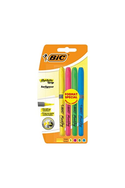 Bic مجموعة أقلام تحديد ملونة بأربعة ألوان