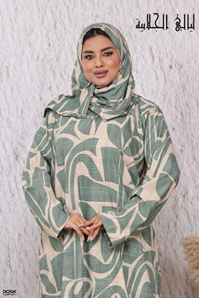 Lyaly aljlabyh "Jewels of Heritage" prayer abaya for women with exclusive roy...