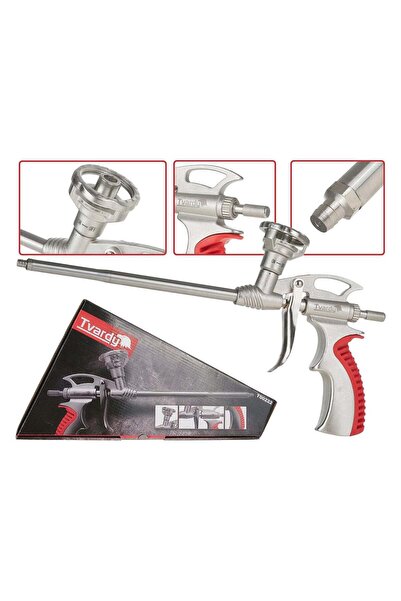 GEKO PISTOL METALIC PROFESIONAL PENTRU SPUMA POLIURETANICA TVARDY