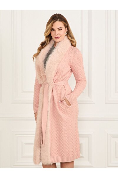Guess Marciano faux fur long cardigan