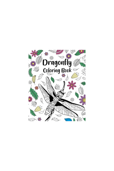 Blurb Inc Carte de colorat cu libelule: Meșteșuguri și hobby-uri pentru adulț...