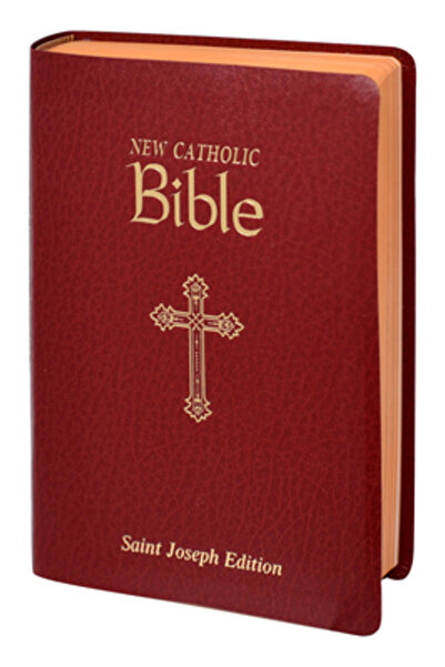 Catholic Book Pub Corp Noua Biblie Catolică -- Tipărire medie (Burgundy)