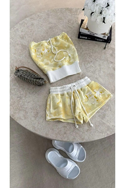 Bravebell Camo Strapless Shorts Set