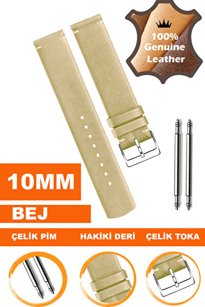COBRA Genuine Leather Watch Band Strap Compatible with 10mm Watches L04Mk-10Mm