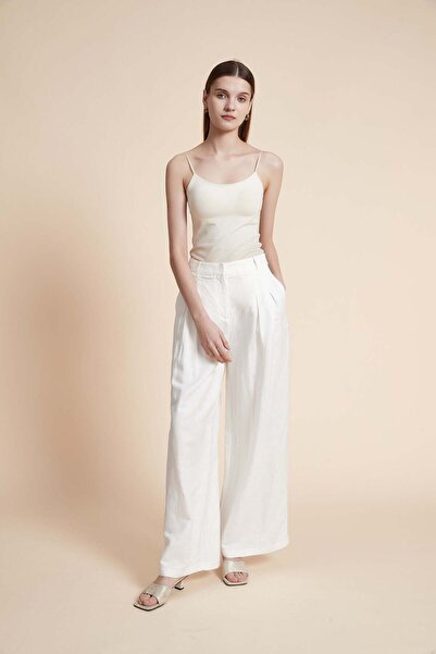 Yola Plain wide trousers with pockets