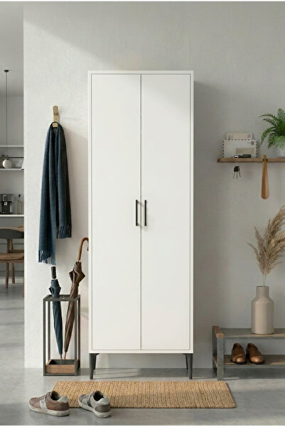 SARMOBİ Harmony Ayakkabılık 65x190x37 cm Beyaz – Modern Tasarım