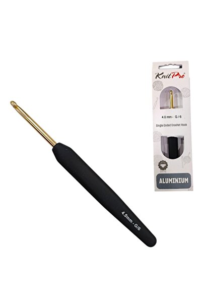 hobimon Knitpro Soft Strappy Gold Hook Crochet - 4mm