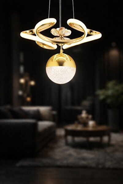 Luxira Aydınlatma Luxira Derev Gold 3 renk Ledli Sarkıt Modern Lüx Led Avize