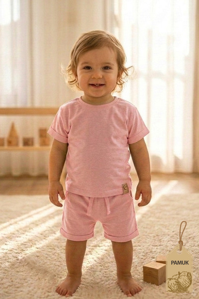 Difa Çocuk Takım - 1 Yaş Özel - Yazlık Pamuk Suprem Penye Unisex Çocuk Siyah ...