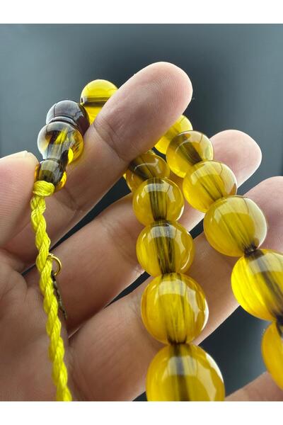 Jewel Custom Made Faturan Sıkma Amber Prayer Beads with the Signature of Mast...