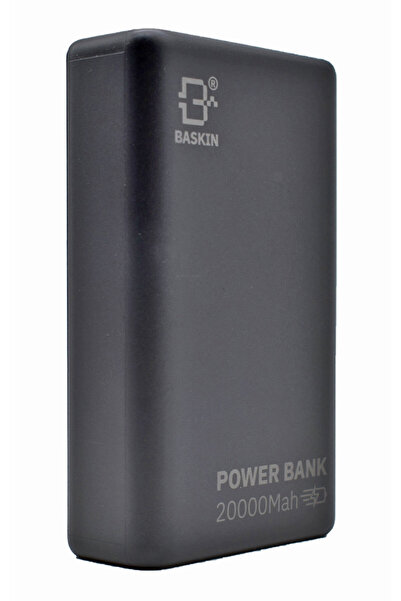 BASKIN Power Bank 20,000mAh PB-003, 22.5W Fast Charge, LED Display, USB-A, US...