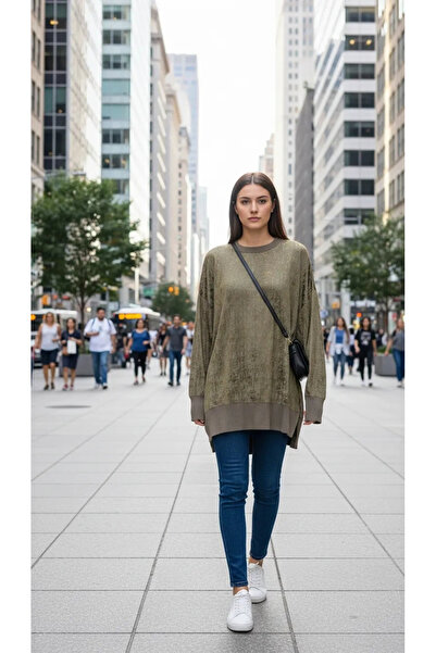 Nuss 3013 Jakar Detailed Tunic Khaki