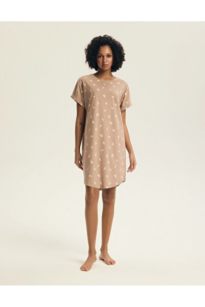 Henderson Women's Sleep T-Shirt Dress Short Sleeve 100% Cotton Summer Style M...