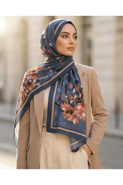 LuvenSara شال صيفي - أزرق غامض