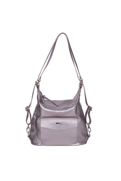 ZEVO Women's Backpack Bag Gold Glitter Leather