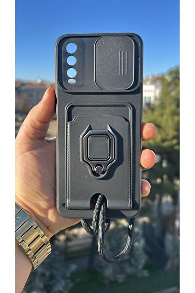 TechTrove Vivo Y11S / Y20 İçin Uyumlu Boyun Askılı Yüzüklü Stand Olabilen Tel...