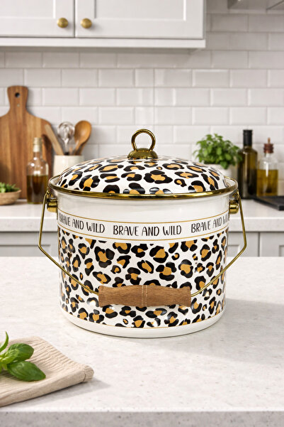 ACAR Qualita Nova Emaye Leopar Bakraç - 22 cm