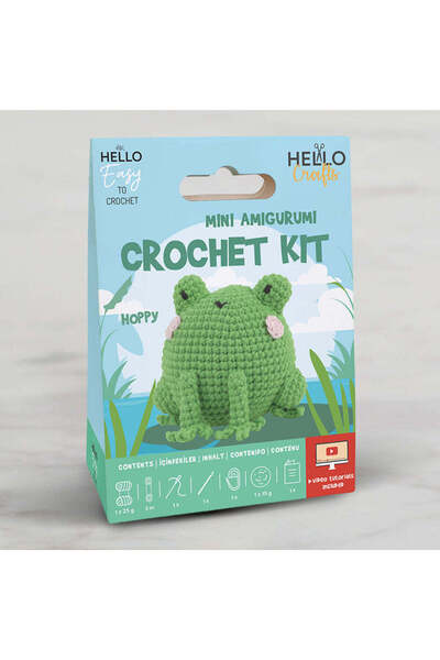 G-TUĞ OUTLET Hello Crafts Crochet Mini Amigurumi Kit - Hoppy