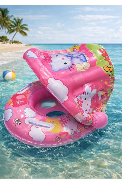 Heribom Gölgelikli Tenteli Çocuk Deniz Simiti Baby Float Bebek Deniz Simiti 0...