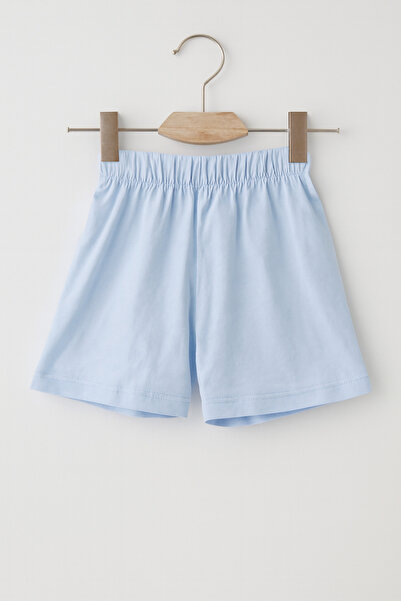 mb kids Renkli Düz Basic Rahat Çocuk Şort