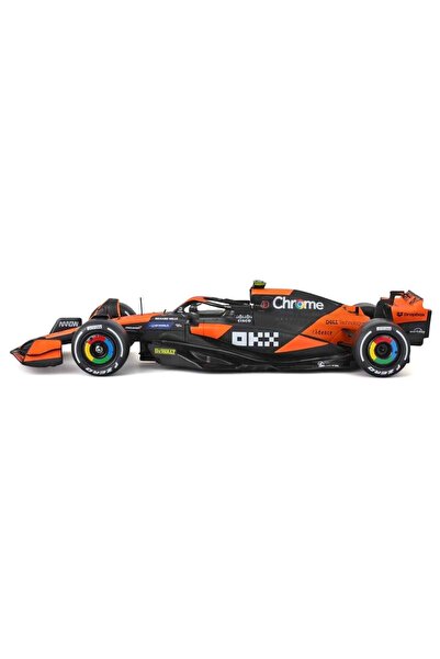 Burago 1:24 McLaren MCL 38 Miami Grand Prix 2024 Figürlü Formula 1 Yarış Arab...