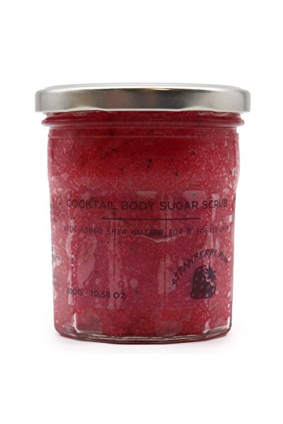 AW Gifts Exfoliant de corp cu zahăr - Rom cu căpșuni 300g