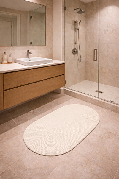 SANRUGS Home & Living Yıkanabilir ve Doğal İplerle El Örmesi Jüt Hasır Kilim ...