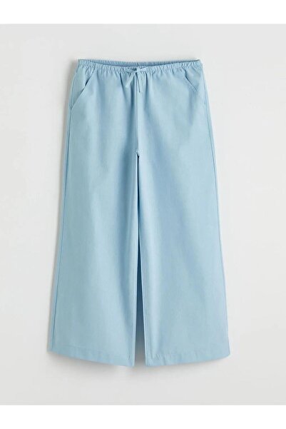 LC Waikiki Pantaloni din poplin pentru fete cu talie elastică (S6)