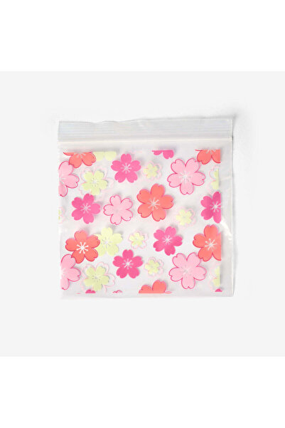 Flying Tiger Copenhagen Çiçek Desenli 20'li Küçük Kilitli Poşet