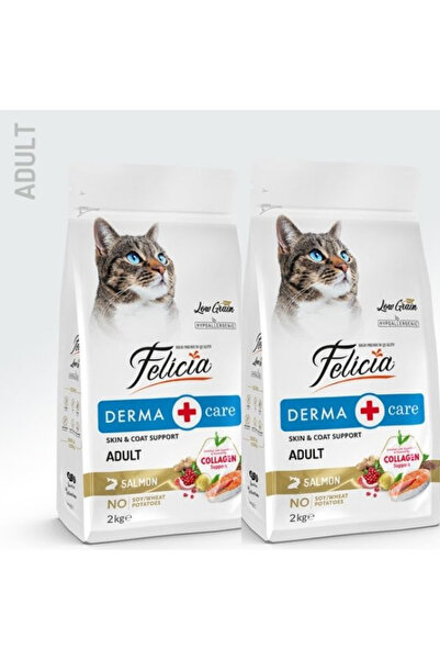 Felicia Derma Care Somonlu Yetişkin Kedi Maması 2Kg X 2 Adet