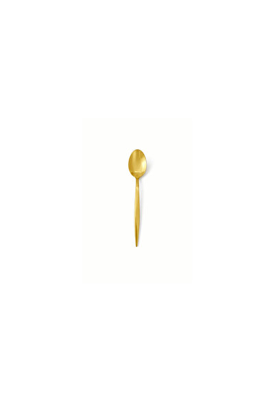 Jenisa Set of 6 Gold Stainless Steel Teaspoons – Shiny Gold Color Modern Stir...