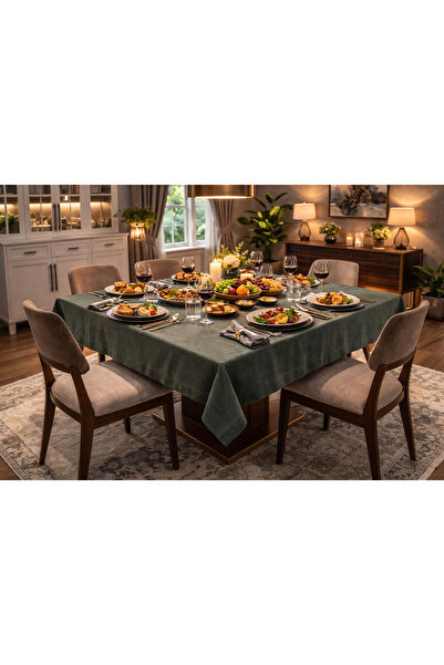 Elen's Velvet D Textured Dertsiz m Tablecloth Economic Elegant for the Kitche...