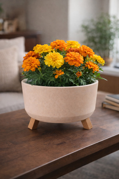 Binbirreyon 3 Ayaklı Ayaklı Saksı Tripod Saksı Drenajlı İç Gövdeli 18x10,5cm ...