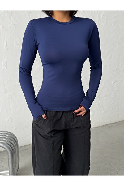 KAPHONE Women's 0 Collar Long Sleeve Blouse