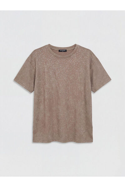 LC Waikiki Özmarka New Season Bicycle Yak Stone Women's T-Shirt